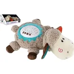 Teddies Ovečka uspávačka/usínáček projektor plyš/plast 35x22cm na baterie zvuk/světlo v krabici 6m+