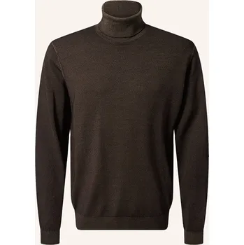 Pánský svetr Pierre Cardin Pánský Svetr S Rolákem, tmavě hnědá, L