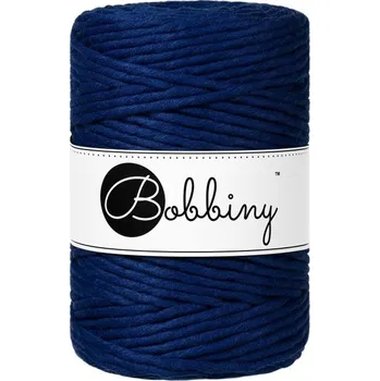 Příze Bobbiny bavlněná šňůra na macramé XXL Ink-Blue