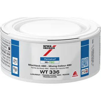 Autolak Spies Hecker Permahyd Hi-TEC Mixing Colour 480 WT 336 translucent red 0,25 l