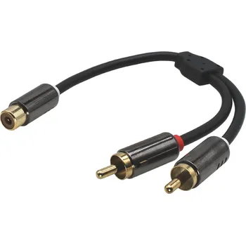 Audio kabel 254184 HQ signálová kabelová redukce