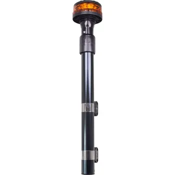 Autoelektronika WL152TT LED maják, 12-24V, 12x3W oranžový s teleskopickou tyčí na motocykl, ECE R65 R10