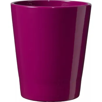 Květináč Keramický květináč na orchideje Merina Candy 15x13 cm ostružinový lesklý