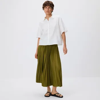 Dámská sukně Reserved - Plisovaná midi sukně - svěží zelená - 674DX-76X - 674DX-76X-XS