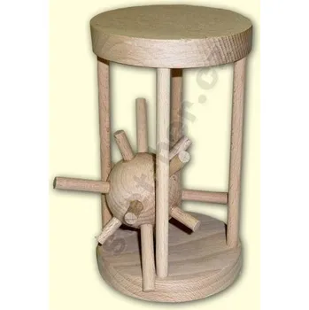 Hlavolam World in Puzzle Ježek v kleci L - dřevo