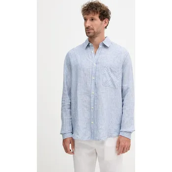 Pánská košile Lněná košile Frescobol Carioca 2589.683 modrá 05X, vel. XL