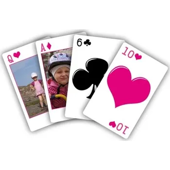 Rám na obraz POKER - hrací karty z 16 vlastních fotografií POKER-02 Nižší cena pro více kusů!