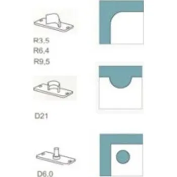 Pracovní nůž Vysekávací nůž R 3,5 mm DIAMONDR35