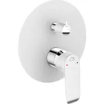 Laveo Alea - podomítková sprchová baterie s přepínačem bílá chrom