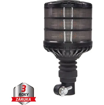Maják WL828SMHR LED maják, 12-24V, 24xLED oranžový, na držák, smoke, ECE R65