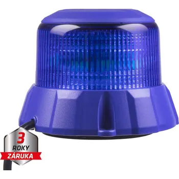 Maják WL404BLU Robustní modrý LED maják, modrý hliník, 48W, ECE R65