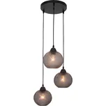 Nova Luce Šedé skleněné závěsné světlo Vienti 30 cm