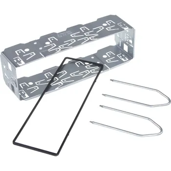 Příslušenství pro autorádio 11018 Univerzální kastlík rádia ISO krátký, včetně vytah. vidliček a plastového lemu