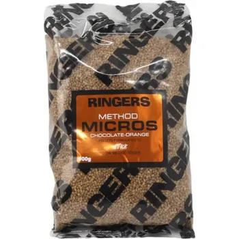 Ringers Pellet Method Micros Orange 2mm 900g (Pelety pro method feeder, mikro, oranžové, 2mm, 900g)