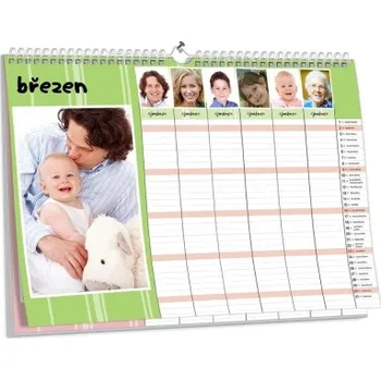 Fotokalendář Velký Activity planner 6R - nástěnný fotokalendář NKN-70-A2 nástěnný foto-kalendář 2026 NKN-70-A2 Nižší cena pro více kusů!