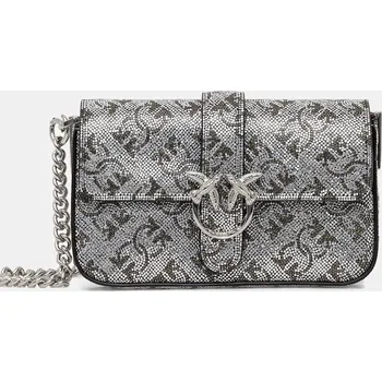 Kabelka Pinko stříbrná barva, 105353 A20D 105353.A20D SLV, vel. ONE SIZE