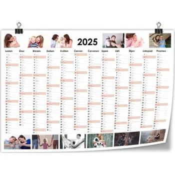 Fotokalendář Nástěnná mapa s 12 fotografiemi A2 nástěnný foto-kalendář 2026 MAPA-01-A2 Nižší cena pro více kusů!