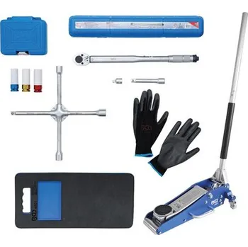 BGS Technic BGS 9680 Souprava pro výměnu kol s pojízdným zvedákem 1,5 t. Sada 10 dílů