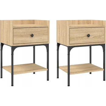 Noční stolek Noční stolek Dub Sonoma 40,5x31x60 cm - 2 ks