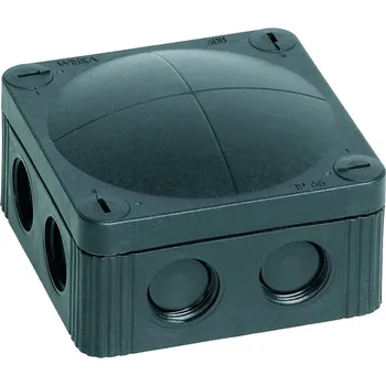 Elektroinstalační krabice WISKA krabice COMBI 308 BK plastová černá, příprava pro metrické vývodky M20, IP66/IP67 /10060581/