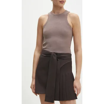 Dámská sukně Sukně Answear.LAB hnědá barva, mini, áčková W24W.LF.040894.tos. 98X, vel. S