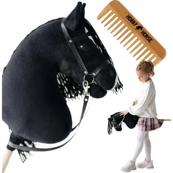 Hobby horsing HOBBY HORSE KŮŇ NA TYČI SKOKAN A3 KONÍK HLAVA NA TYČI S HŘÍVOU + HŘEBEN