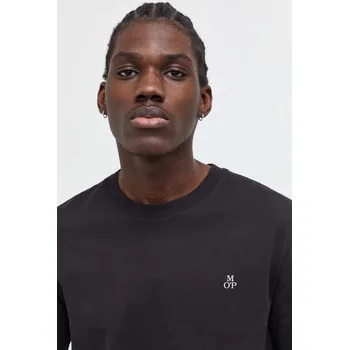 Pánské tričko Bavlněné tričko s dlouhým rukávem Marc O'Polo černá barva, B21201252210 99X, vel. XXL