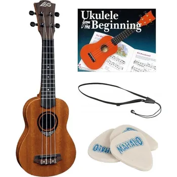 Ukulele LAG TKU110S SET Natural Satin Sopránové ukulele
