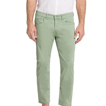Pánské kalhoty Pánské bavlněné kalhoty Barva: Zelená, Velikost: 40/32, Střih: SLIM FIT