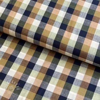 Bavlněná látka YARN DYED Square pickle