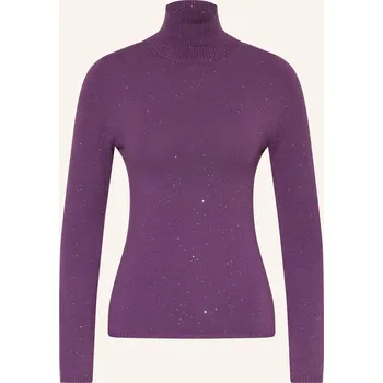 Dámský svetr Rich & Royal Dámský Svetr S Rolákem S Flitry, fialová, 34