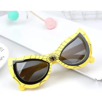 Dětské sluneční brýle – ohebné UV400 s pavoučím motivem Barva (Varianta): yellow