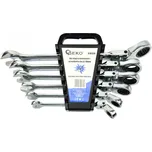 Očkoploché kloubové klíče s ráčnou, 8 - 19 mm, sada 6 kusů