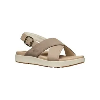 Dámské sandále KEEN ELLE LUXE CROSS STRAP W plaza taupe/brindle US 10 / EU 40,5 / UK 7,5 / 27 cm; Hnědá obuv + DÁREK DLE VÝBĚRU!