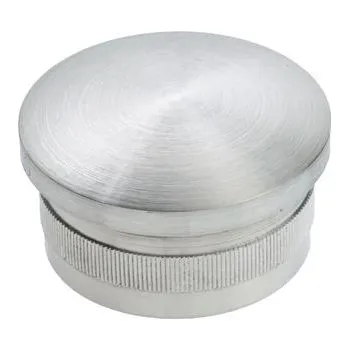 Koncovka vroubkovaná vypouklá o 33,7 x 2,0 mm, nerez broušená V2A