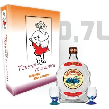 Tiskopis Tchyně ve dveřích - Velká léčivá kniha se Slivovicí 0,7 l LK-0023-07l-SLI Nižší cena pro více kusů!