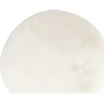 Kusový koberec Happy Shaggy, ø 160 cm, ivory, 100% polyester - N HAPPY