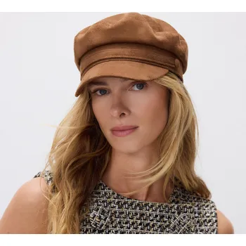 Čepice Reserved - Bekovka z imitace semiše - jantarová - 751FF-18X - 751FF-18X-M