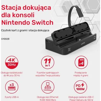 KVM přepínač Unitek G1002B