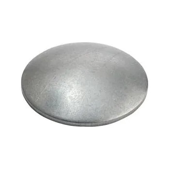 Kruhový terč vypouklý pro trubku o 42,4 x 1,5 x 2,0 mm, nerez broušená V2A