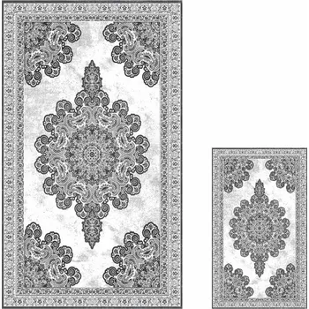 Koupelnová předložka Šedé koupelnové předložky v sadě 2 ks 60x100 cm – Mila Home ID_1455696