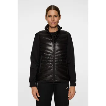 Dámský kabát J. LINDEBERG LARA LIGHT DOWN VEST WOMAN BLACK Velikost: L