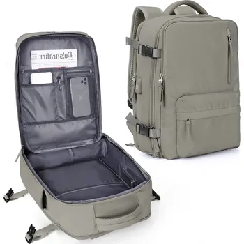 Městský batoh Cestovní batoh 40×30×20 cm – příruční zavazadlo do letadla Barva (Varianta): Hnědá