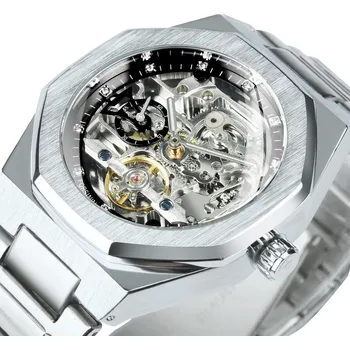 Hodinky Forsining automatické hodinky – skeletový ciferník, luxusní Barva (Varianta): silver-black