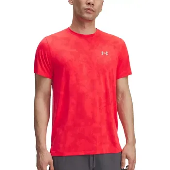 Pánské tričko Pánské tričko Under Armour UA LAUNCH CAMO SHORTSLEEVE - červené Velikost: L