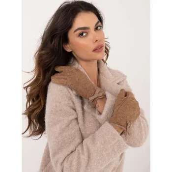 Rukavice Hnědé rukavice s teplou podšívkou AT-