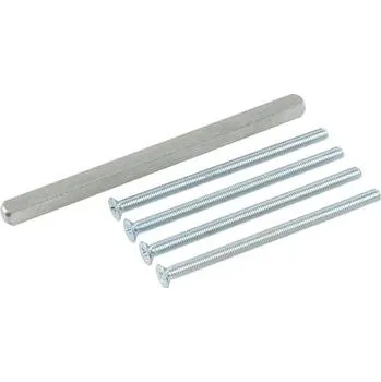 Čtyřhran a šrouby pro balkonovou kliku, tl. křídla 67,5 - 76 mm