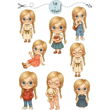 samolepka DĚTSKÉ SAMOLEPKY DÍVENKA MELISSKA