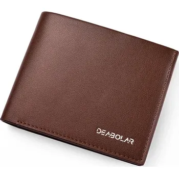 Peněženka Pánská kožená peněženka – krátký horizontální design Barva (Varianta): Hnědá