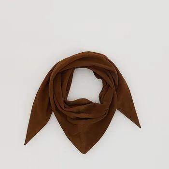 Čepice Reserved - Semišový šátek - karmínová - 676FD-92X - 676FD-92X-ONE